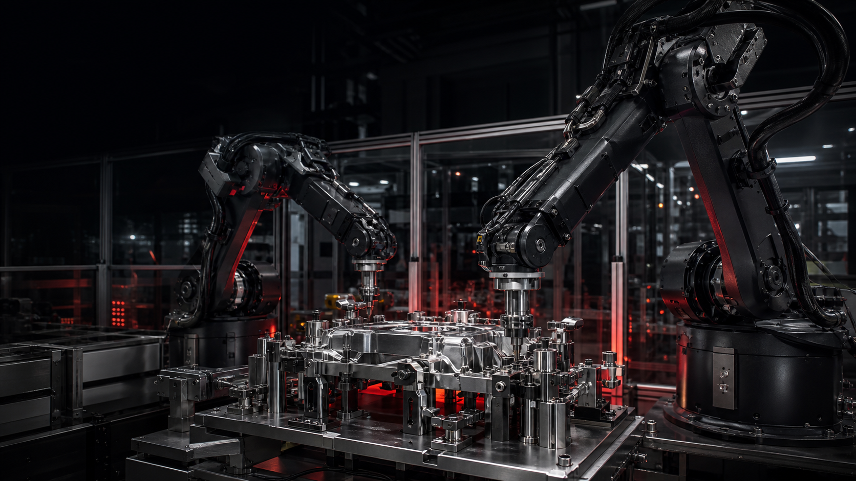 Automated robotic manufacturing cell
